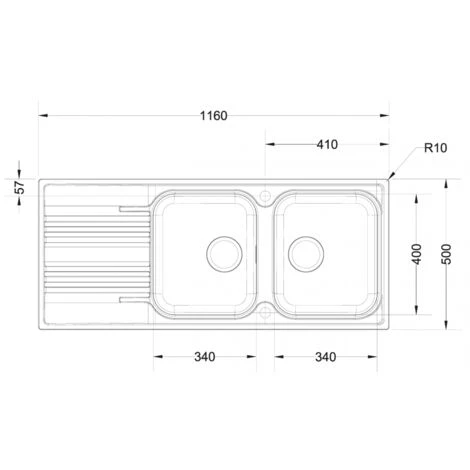 Evier Franke Smart SRL621 - Inox Dekor – Image 2