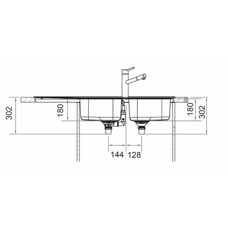 Evier Franke Smart SRL621 - Inox Dekor – Image 3