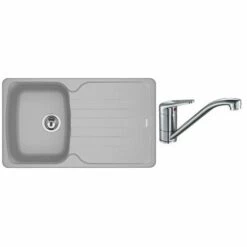 PACK Franke Antéa Fragranit AZG611-86 + Mitigeur Novara Plus à Bec - Coloris :