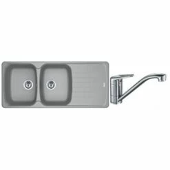 PACK Franke Antéa Fragranit AZG621 + Mitigeur Novara Plus à Bec - Coloris :