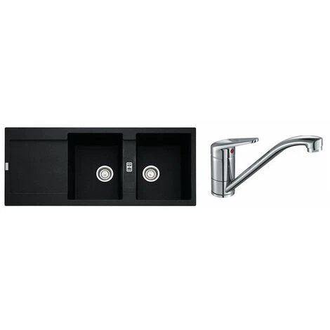 PACK Franke Maris Fragranit MRG621 + Mitigeur Novara Plus à Bec - Coloris :