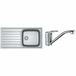 PACK Franke Spark SKX/SKL611-100 + Mitigeur Novara Plus à Bec - Coloris :