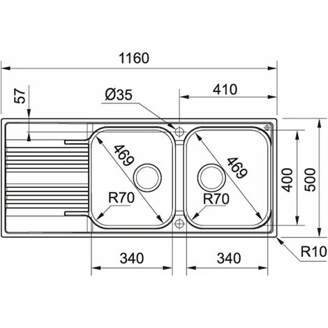 PACK Franke Smart SRX621 + Mitigeur Novara Plus à Bec - Coloris : – Image 2