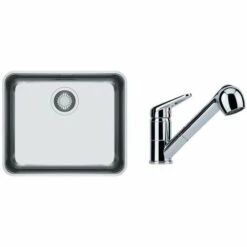 PACK Franke Aton ANX110-48 + Mitigeur Novara Plus Douchette - Coloris :