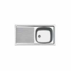 Évier Inox à Encastrer 1 Cuve 1 égouttoir 860x435 Mm, ESX611 86 Franke