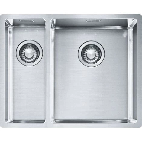 Evier Franke Box BXX160-34-16 - Inox Lisse - Vidage : Manuel