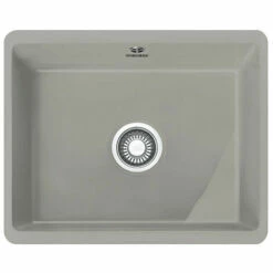 Évier Kubus Fraceram KBK 110-50 - Gris Perle Mat - 545x445x185 Mm - Sous Meuble 60 Cm - Franke