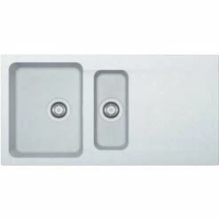 Franke Orion OID 651 Évier Avec égouttoir Réversible Et Vide-sauce 100x51cm, Tectonite®, Blanc Artic (OID651B)
