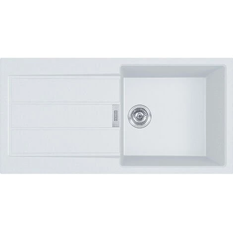Franke Sirius 2.0 S2D 611-100 Tectonite évier à Encastrer 1 Bac XL Avec égouttoir Blanc