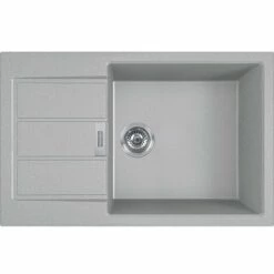 Franke SIRIUS - 2.0 S2D 611-78 Tectonite® Evier à Encastrer Avec Bac XL Gris