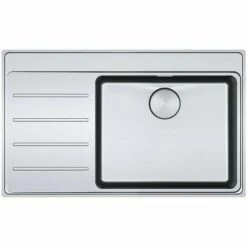 Evier Franke Mythos Inox MYX211-86 - Inox Lisse - Egouttoir A Gauche