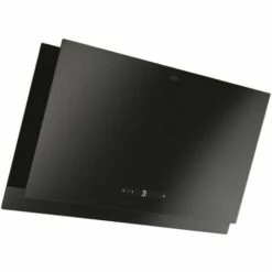 Hotte Décorative Inclinée 90cm 730m3/h Verre Noir - 551823 - Franke - Noir