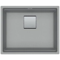 Franke Kubus 2 KNG 110-52 Fragranit+ Évier De Cuisine Sous-plan Pierre Grise