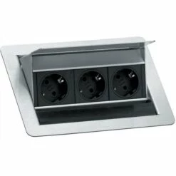 Multiprise Triplite Escamotable - 015105 - Franke - Gris