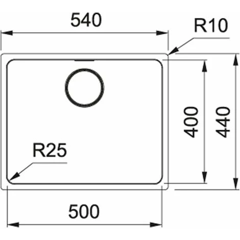 Evier Franke Mythos Inox MYX110-50 - Inox Lisse - Vidage : Automatique – Image 2