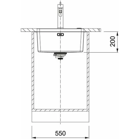 Evier Franke Mythos Inox MYX110-45 - Inox Lisse - Vidage : Manuel – Image 3