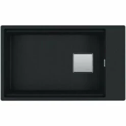 Evier Franke Kubus 2.0 Fragranit+ KNG110-62 - Noir Mat - Vidage : Manuel