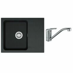 PACK Franke Orion Tectonite OID611-62 + Mitigeur Novara Plus à Bec - Coloris :