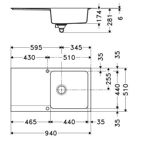 PACK Franke Orion Tectonite OID611-94 + Mitigeur Novara Plus à Bec - Coloris : – Image 2