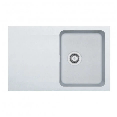 Franke Kit Evier à Encastrer Orion En Tectonite, 780mmx500mm, Blanc Artic + Mitigeur SAT Semi-Pro, 2 Jets (OID611-78B-BSD) – Image 2