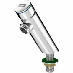 Franke F3sv1001 Robinet De Lavabo à Fermeture Automatique Acier Inoxydable - Chrome