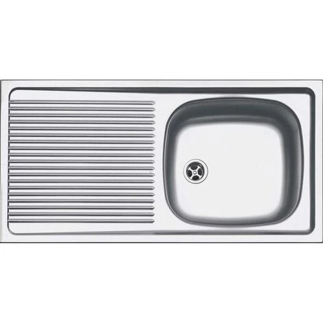 FRANKE Evier EUROSET ESX611-86 Inox (sous Meuble 50cm) 860X435X150mm