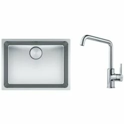 PACK Franke Mythos MYX110-55 + Mitigeur Urban à Bec - Coloris :