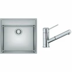 PACK Franke Maris MRX210-50 + Mitigeur Sirius à Douchette - Coloris :