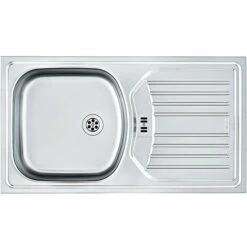 Franke évier En Acier Inoxydable 614 Nova, Lin, 1 pièce, 101.0368.953