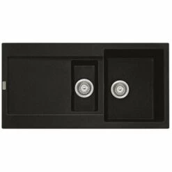 Evier à Encastrer 60cm Onyx Avec Siphon - 459464 - Franke - Noir