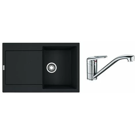 PACK Franke Maris Fragranit MRG611-78 + Mitigeur Novara Plus à Bec - Coloris :