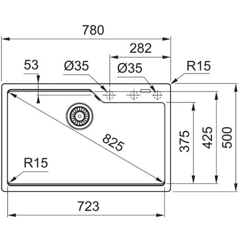 Franke Urban UBG 610-78 Fragranit+ Évier De Cuisine à Encastrer, Noir Mat (UBG610-78MC) – Image 2