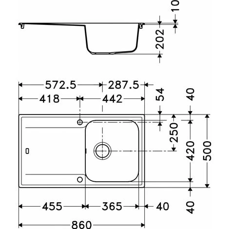 Evier Franke ROC611-86 - Blanc Artic (moucheté) – Image 2