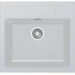 FRANKE Évier De Cuisine En Tectonite - Sirius 610 (SID 610) 114.0205.051 Blanc Polaire