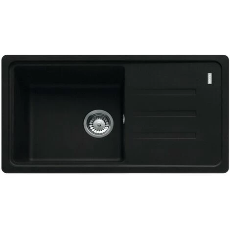 Franke Malta BSG 611-78/39 Evier78x43,5cm Avec égouttoir Réversible, Fragranit+, Noir Mat (BSG611-78MC)
