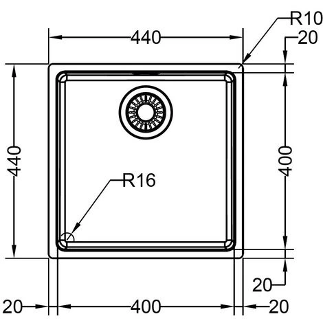 Evier Franke Maris MRX110-40 - Inox Lisse - Vidage : Manuel – Image 2