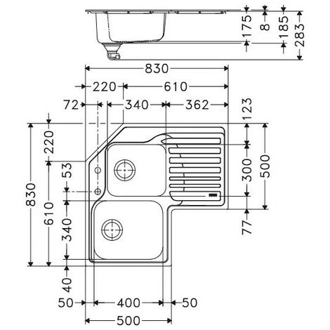 Evier Franke Galassia GAT621E - Inox Microdekor – Image 2