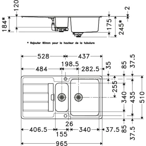 Evier Franke Hydros HDX654 - Inox Lisse – Image 3