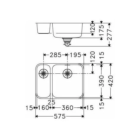 Evier Franke Largo LAX160 - Inox Lisse – Image 2